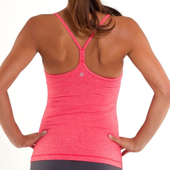 LULULEMON [6] Pink Heathered Power Y Lululemon Tank - Picture 2 of 14